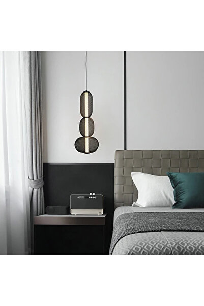 Humer نجف مودرن اسود لون الانارة 3 اضاءات 15 واط قطر 500 ملم