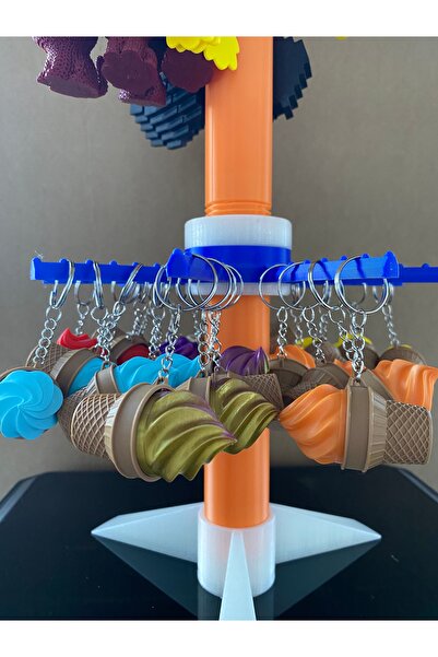 librescraft 3D Stress Relief Click Ice Cream Keychain