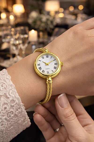 LOOQ Roman Numeral Steel Cordom Women's Wristwatch