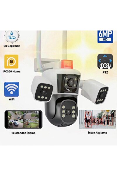 AVENİR KRNTEKNO (WİFİ) 12mp 3x4mp Kameralı Onvif Destekli Ptz/panoramik