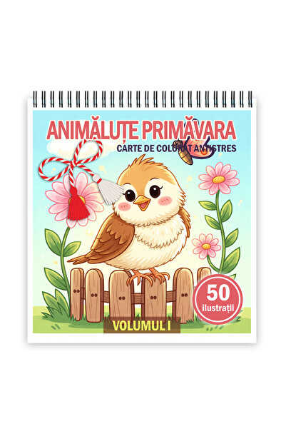 Legendary Gifts Coloring book, A5 format, with metal spiral, model: Spring An...