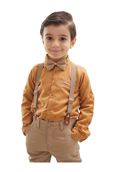 voyyo kids baby Costum elegant de sărbătoare pentru băieți cu centură și căma...