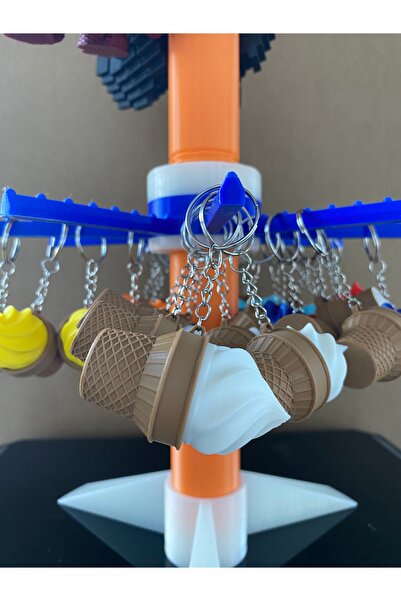 librescraft 3D Stress Relief Click Ice Cream Keychain