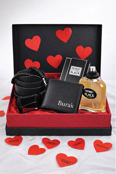 expreshediye Kişiye Özel İsimli Erkek Hediye Seti – Cüzdan, Tesbih, Kemer ve ...