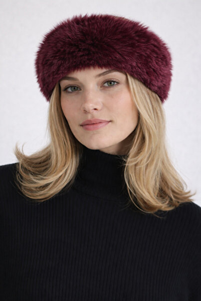 laviyonsa Bandana de iarnă pentru femei, cu blană pe două părți (elastică 56-...