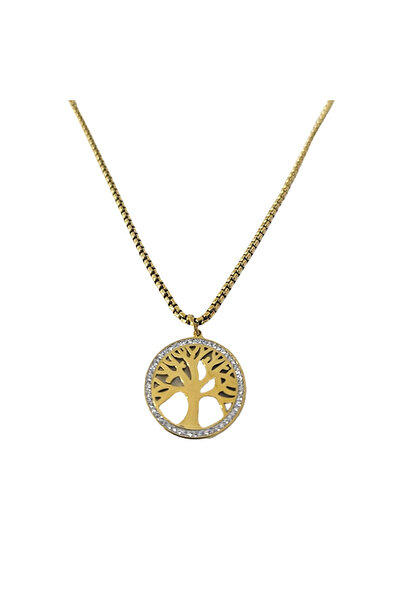 velve Unisex stainless steel necklace, Tree of Life, packed in a special box,...