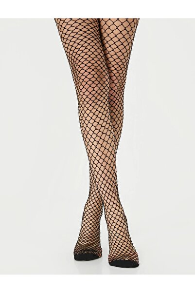 S&G PRO COLLECTION Kadın Siyah Fileli Çorap