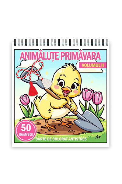 Legendary Gifts Coloring book, A5 format, with metal spiral, model: Spring An...