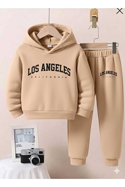 Nice Clothes Children's Tracksuit Set Hooded Unisex Los Angeles Print