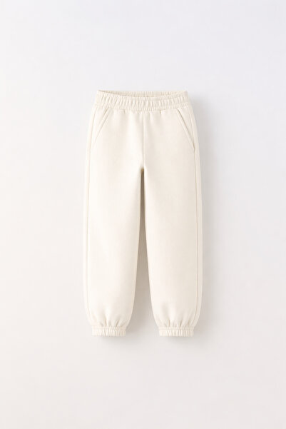 fasardi Unisex Children's Basic Sweatpants 3 Thread Non-Sharandon Fabric Elas...