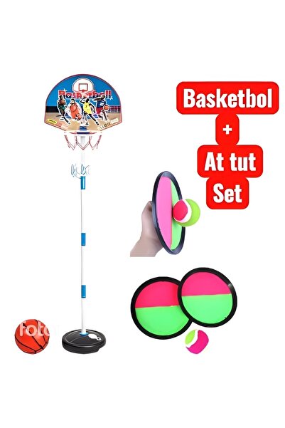 Depomiks Avm Ayarlanabilir Basketbol potası 120 cm + Attut Oyun Eğlence Seti