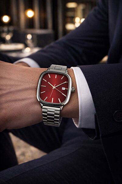 LOOQ Steel Band Men's Wristwatch with Calendar