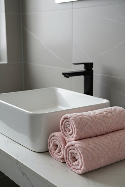 serelya منشفة يد ديريا - عبوة من قطعتين، 50×90 سم، 250 جرام، 100% قطن