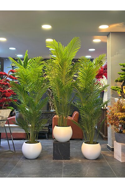 Adayapaycicek 1 adet Yapay çiçek areka 200 cm 18 yaprak