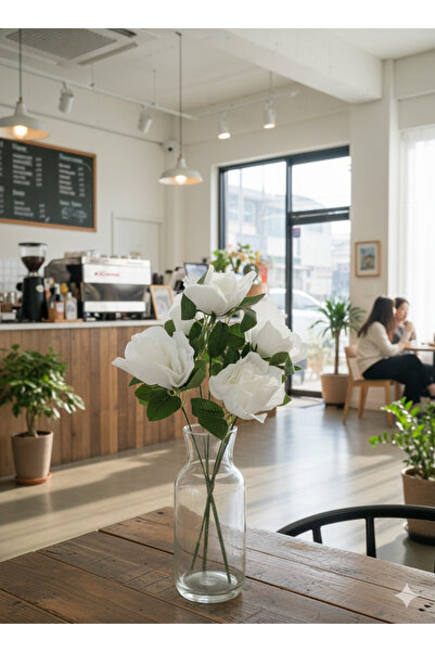 BUKET X Beyaz Zerafet Yediveren Gülü