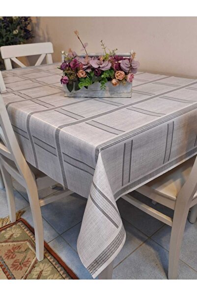 Başak Ev Tekstili Fiber Pvc Tablecloth – Modern, Durable, Wipeable, and Styli...
