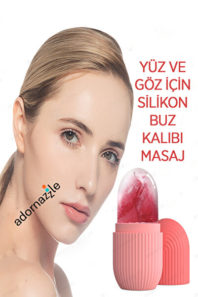 KCA HOME Yüz ve Göz İçin Silikon Buz Kalıbı Masaj Aleti, Buz Masajı, Soğuk Masaj