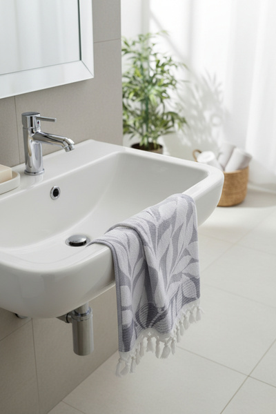 serelya منشفة يد من قطعتين - 50×90 سم، 250 جرام، 100% قطن