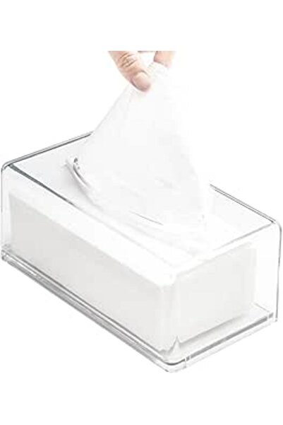 Generic Square Transparent Acrylic Tissue Box by Griskot
