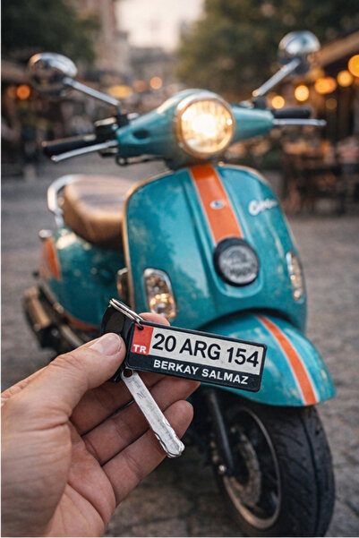 Sun3Day Kişiye Özel Plakalı Anahtarlık - İsme Özel Araç Plaka Tasarımlı Hediy...