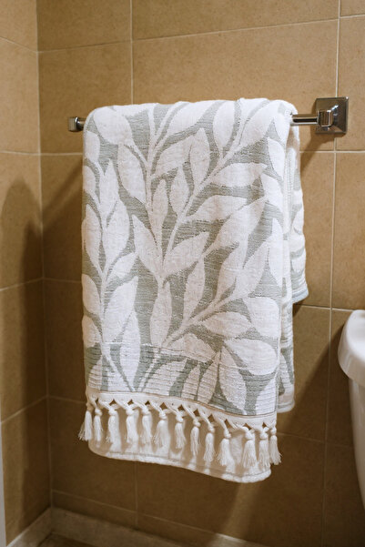 Comfort Craft 2-Piece Leaf Hand Towel - 50X90 Cm, 250 Gr, 100% Cotton
