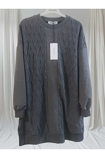Puane Women's Front Knit Patterned Tunic