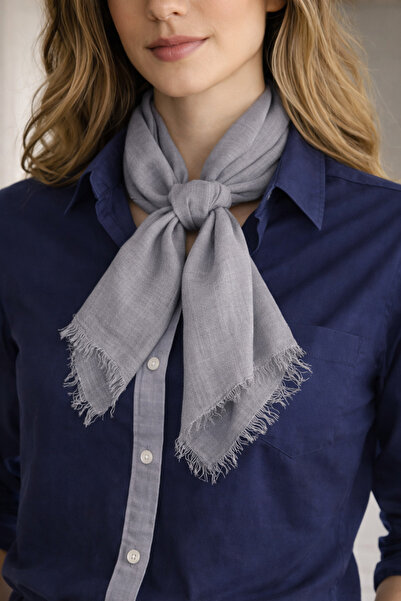 KRAFTELLA Linen Look Soft Silk Square Scarf – Matte Texture, Lightweight and ...