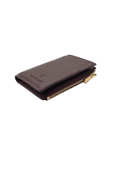 TANGCARF Genuine Leather Women's Wallet |   Lira 1101 Claret Red