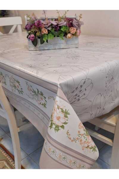 Başak Ev Tekstili Fiber Pvc Tablecloth – Modern, Durable, Wipeable, and Styli...