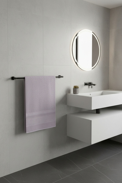 serelya منشفة يد من قماش العسل - عبوة من قطعتين، 50×90 سم، 195 جرام، 100% قطن