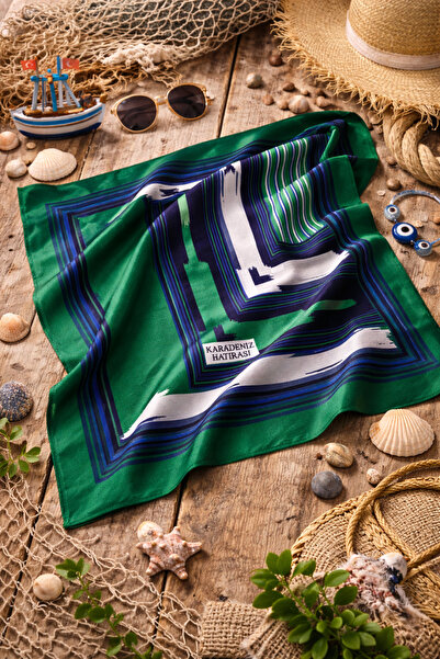 seymenbıçakçılık 1-Piece Black Sea Souvenir Written Local Scarf – Traditional...