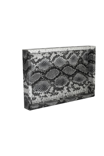 MOENAStudio Moena Studio Decorative Medium Size Snake Pattern Faux Leather Tray