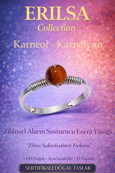 Erilsa Certified Blood Flow Balance Energy Ring – Mountain Crystal Adjustable...