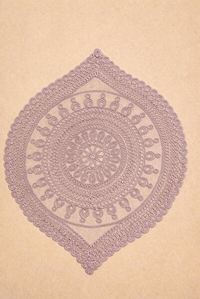 HOMENESS 6' lı Okyanus Serisi Kordone İşlemeli Modern Supla Seti 40 cm | Lüks...