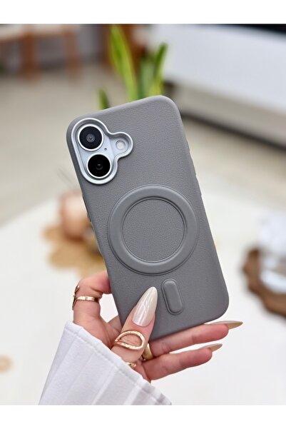 Go Aksesuar Iphone 17 Uyumlu MAGSAFE Özellikli Parmak İzi Bırakmaz Deri Görün...