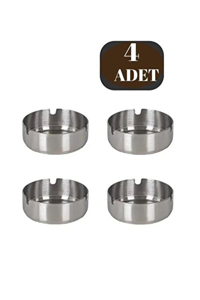 mucit home Σετ Τασάκια από Μεταλλικό Ανοξείδωτο Ατσάλι, 4 τεμαχίων