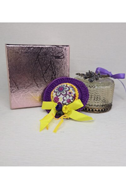 Handmade Pink Crochet Brooch, Also Suitable as a Martisor