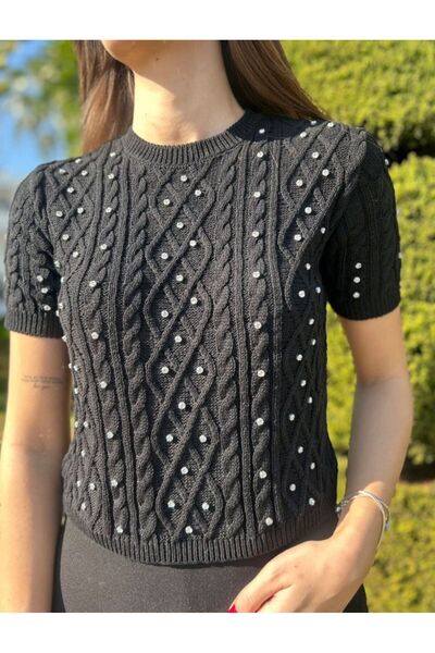 GenelTedarik İncili triko bluz