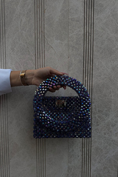 Siena Shoes Πολυτελής Γυναικεία Τσάντα Ειδικού Σχεδιασμού με Πέτρες Ανθρακί