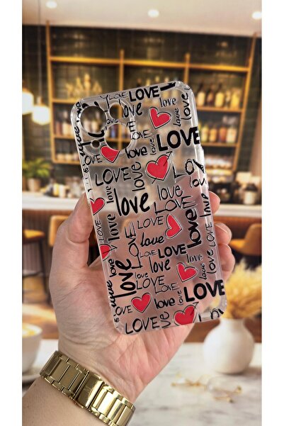 Vip Case iPhone 13 Compatible Love Letter Pattern Transparent Shock-Absorbing...