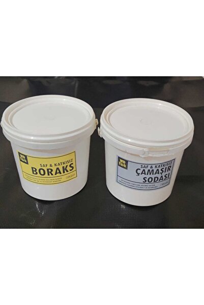 WD Türk İKİLİ SET Saf Boraks (1 kg) ve Çamaşır Sodası (800 gr)