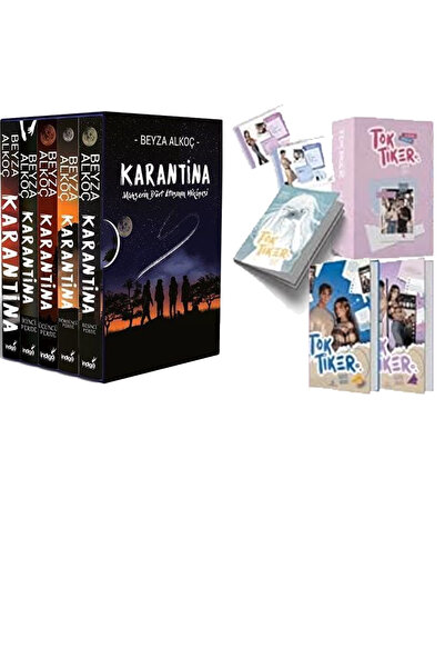İndigo Kitap Karantina Serisi Seti-5 Kitap Takım- Ciltli Kutulu ve Toktiker İ...