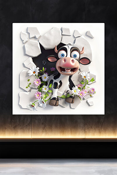 Lucena Pictură metalică Colecția Hole in the Wall - Vaca 5