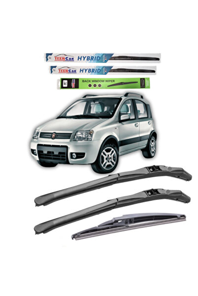 TEAMCAR Wipers Fiat Panda (169) 2003-2011 TeamCar® – Complete Hybrid Set