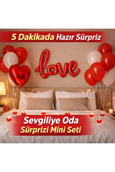 MACK PLUS Sevgiliye Oda Sürprizi Mini Seti – Sevgililer Günü İçin Hazır Roman...