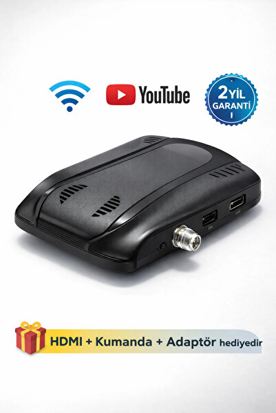 Eco Lounge WiFi’lı YouTube Özellikli 1080P Dijital Uydu Alıcısı – HDMI & USB,...
