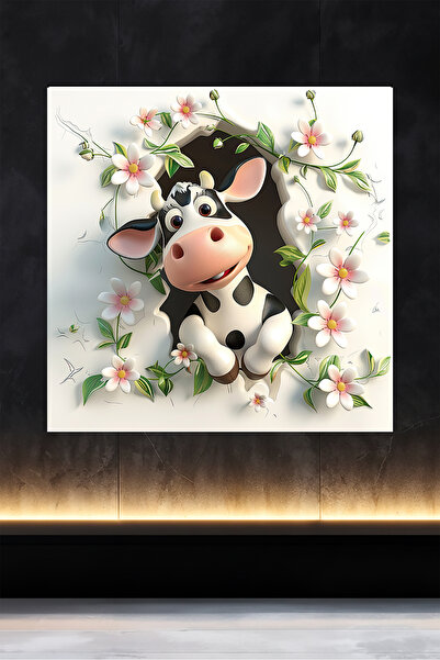 Lucena Колекция метални картини за стена - Крава 3