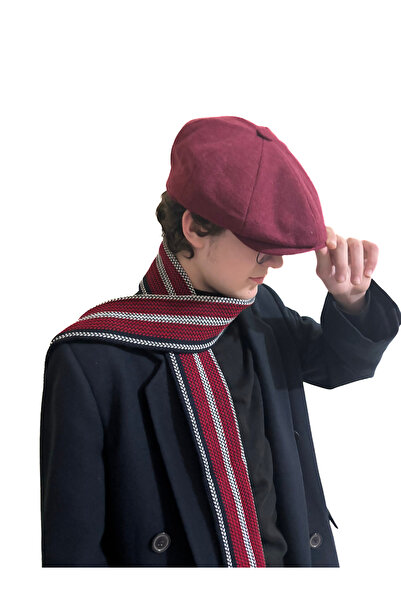 S&G PRO COLLECTION Erkek Peaky Blinders Stil Kasket ve Atkı Takımı / İngiliz ...