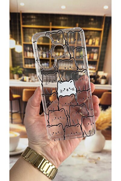 Vip Case غطاء شفاف متوافق مع ريدمي 13 مع نمط مانيكات، مقاوم للصدمات مع حماية ...