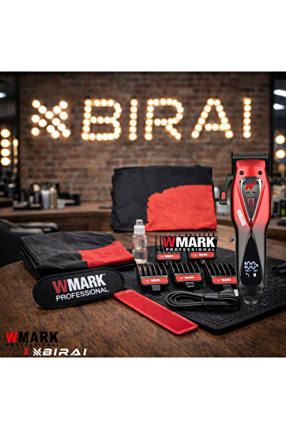 BIRAI Mașină de tuns profesională Infinity cu baterie, motor vectorial magnetic puternic, 10.000 RPM
